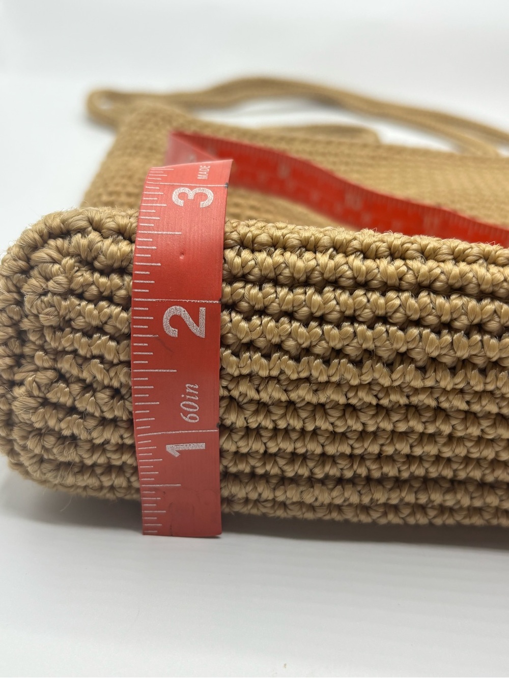 The Sak Lumi Cream Hand Crocheted Shoulder/Crossbody Handbag Convertible Strap - Picture 10 of 13